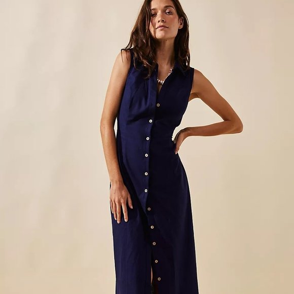 Free People Dresses & Skirts - Free People Celestial Indigo Shirtdress - XL
